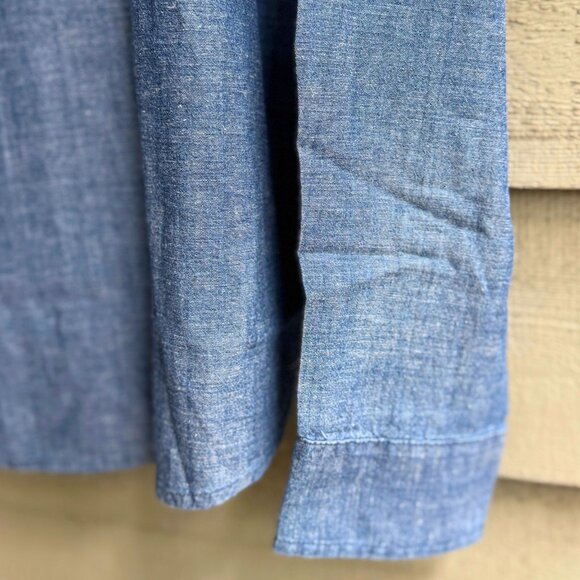 Tailor Vintage Indigo Chambray Shirt NWT L - Picture 8 of 8